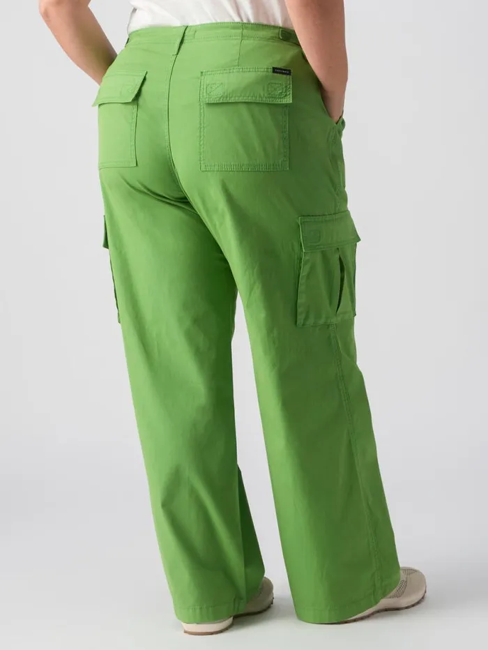 Women Reissue Cargo Standard Rise Pant Washed Chlorophyl Inclusive Collection Sanctuary Clothing Pants
