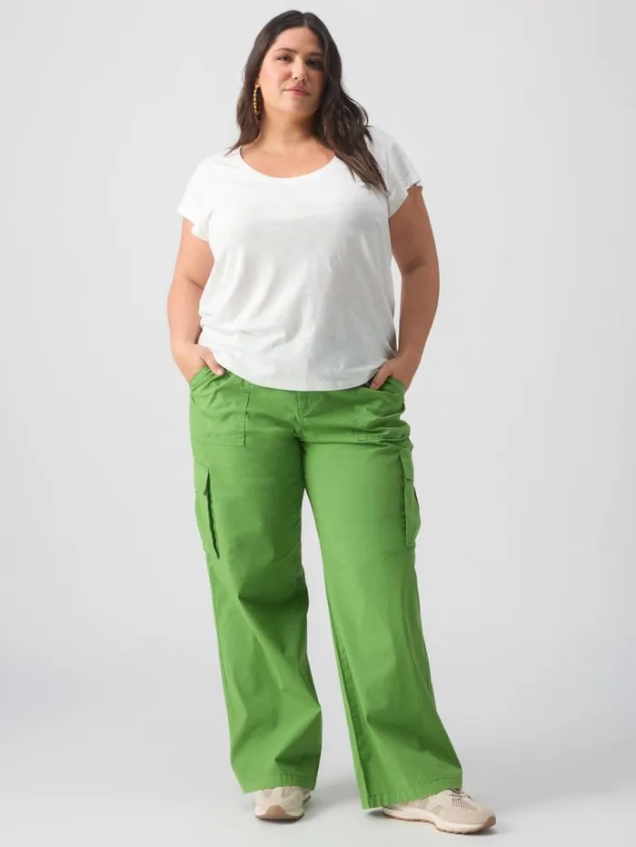 Women Reissue Cargo Standard Rise Pant Washed Chlorophyl Inclusive Collection Sanctuary Clothing Pants