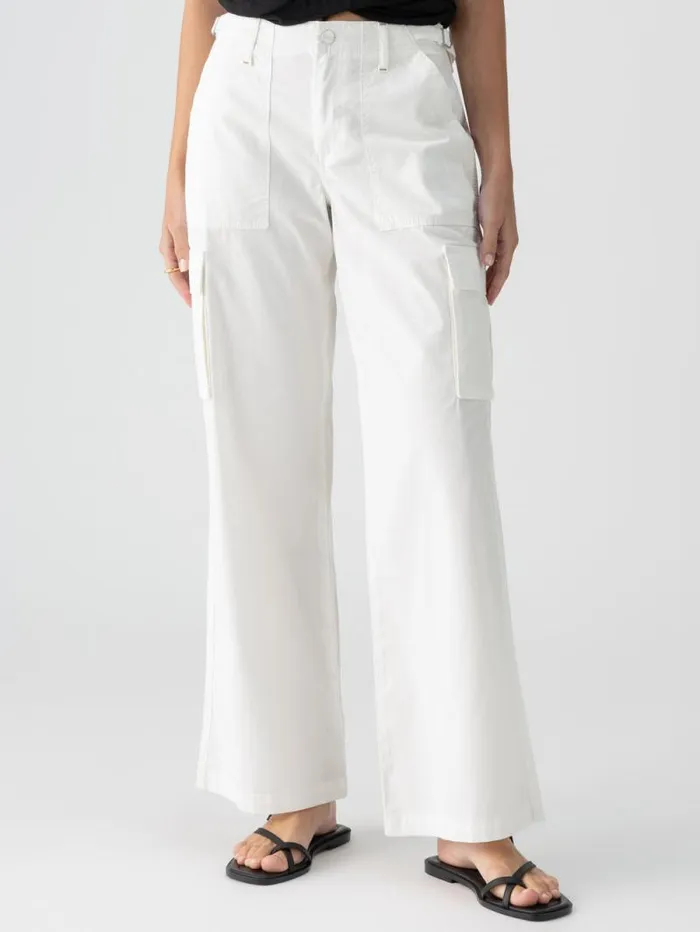 Women Reissue Cargo Standard Rise Pant White Sanctuary Clothing Pants