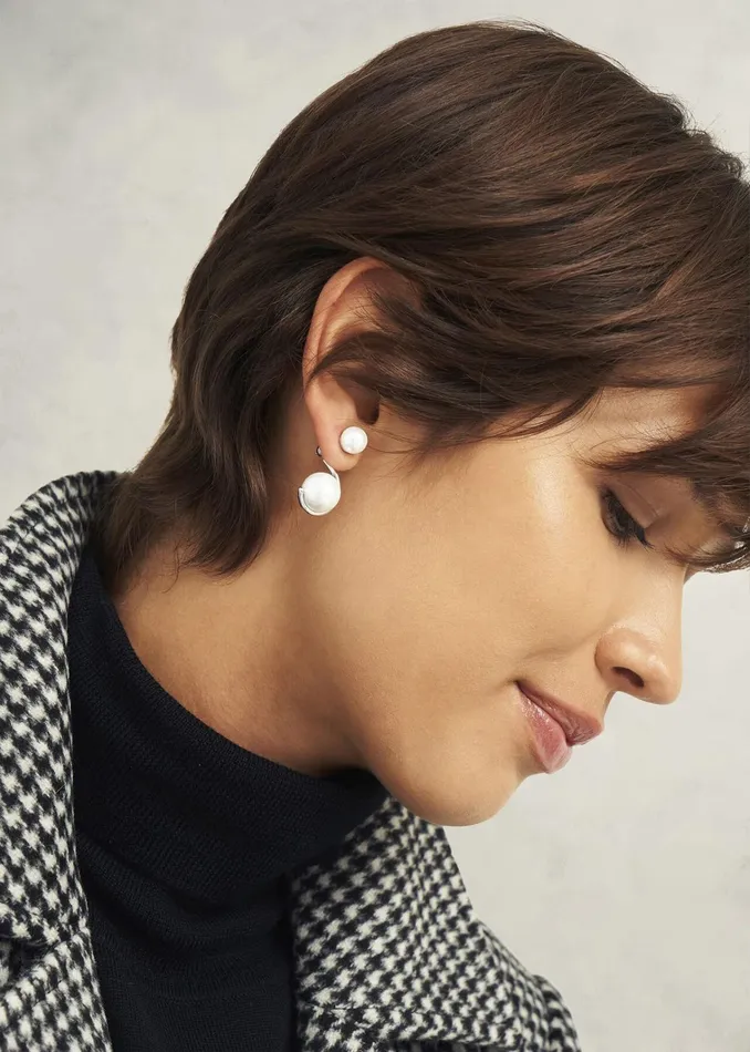 Women Robyn Earrings Silver Hobbs Jewellery