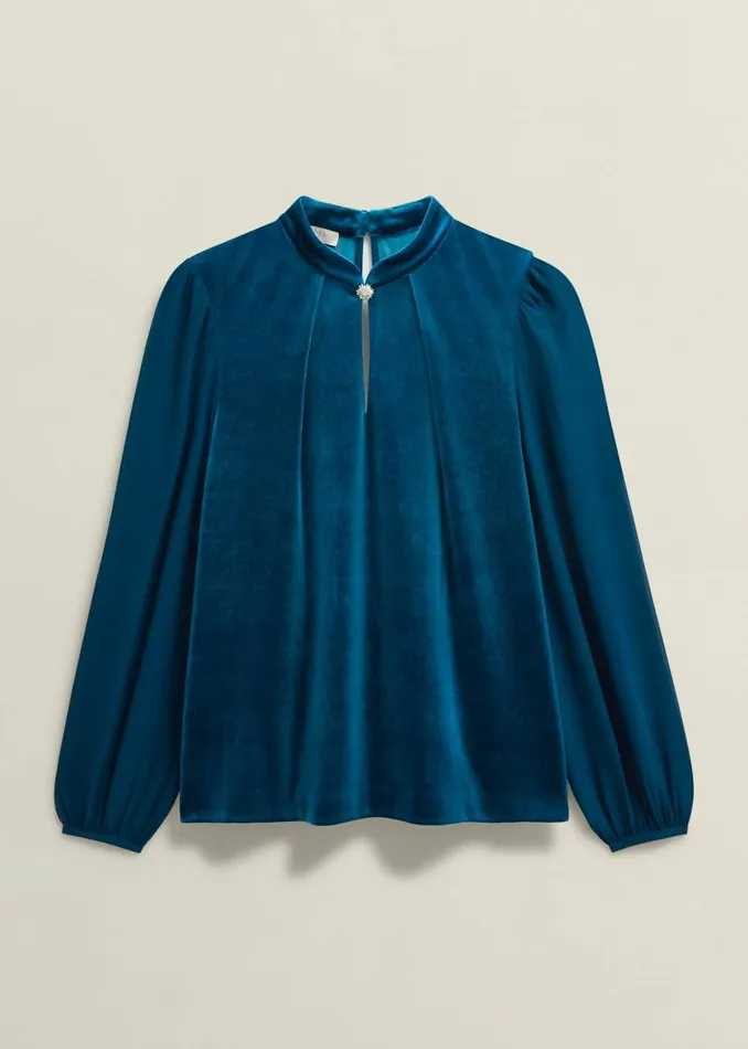 Women Rosalie Top Riverside Blue Hobbs Tops
