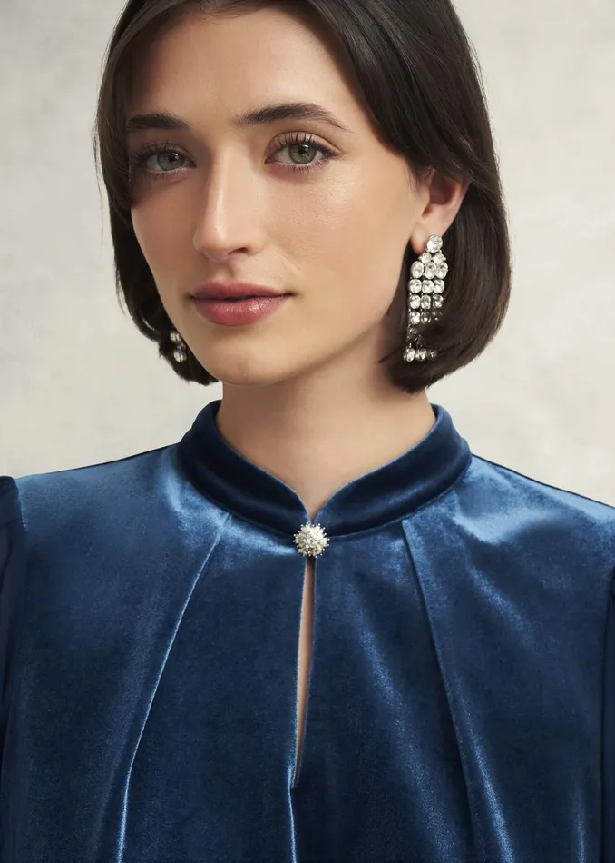 Women Rosalie Top Riverside Blue Hobbs Tops