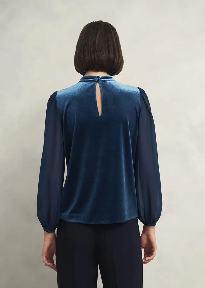 Women Rosalie Top Riverside Blue Hobbs Tops