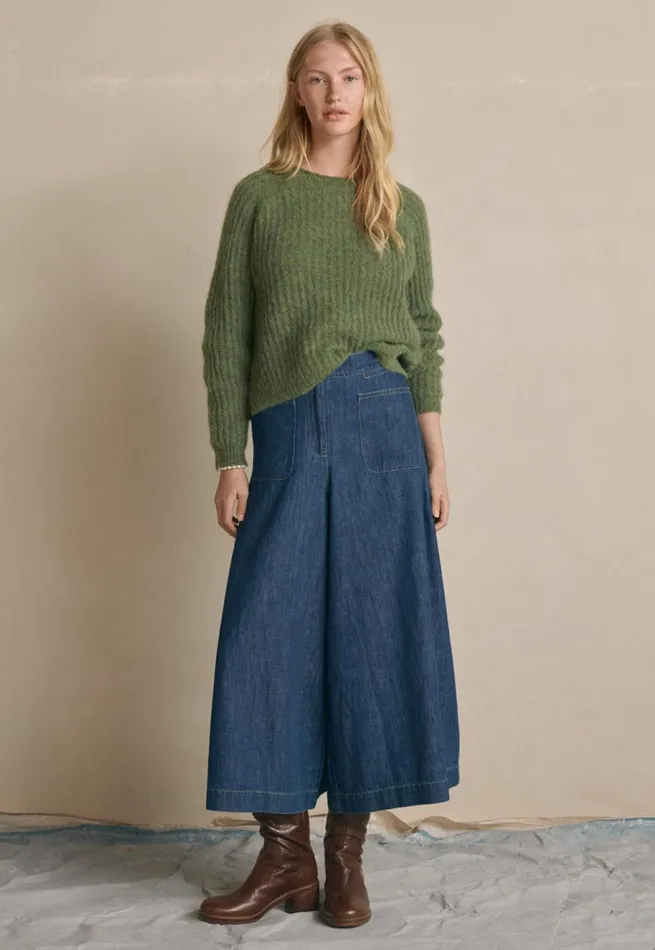 Women Round Neck Sweater Evergreen Poetry Fashion Sweaters