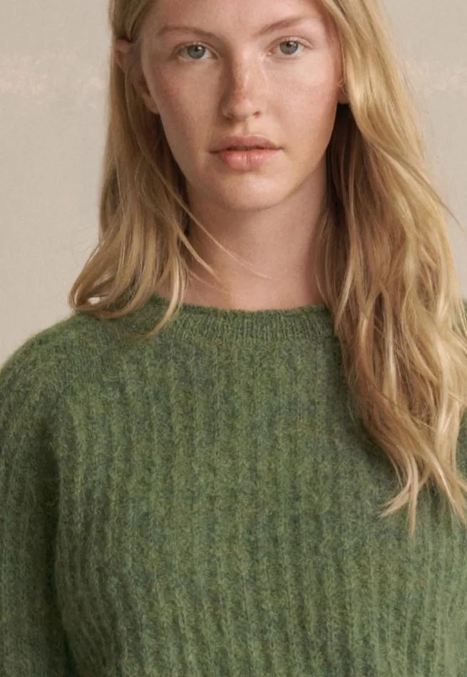 Women Round Neck Sweater Evergreen Poetry Fashion Sweaters