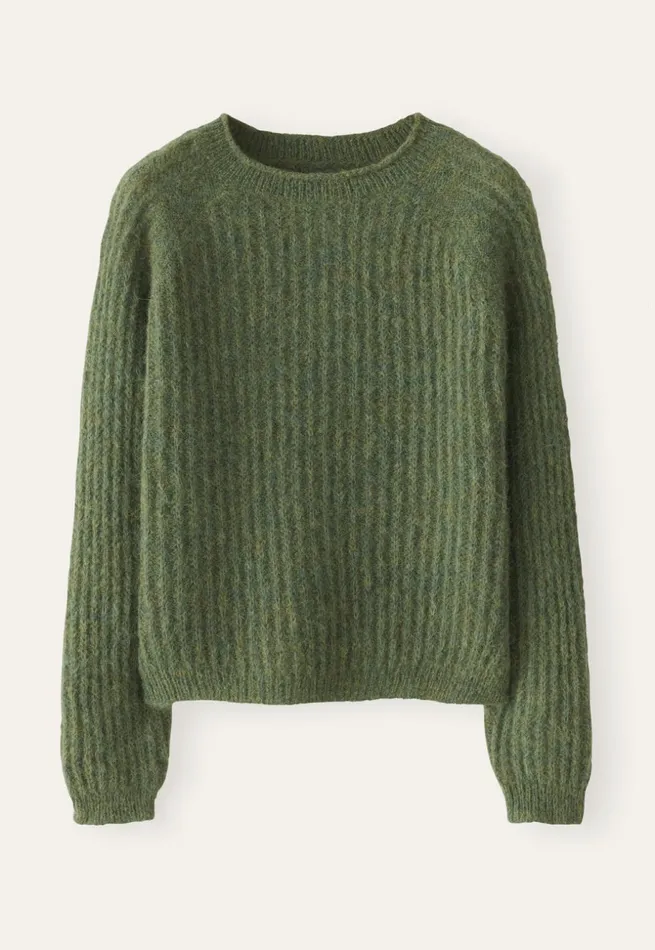 Women Round Neck Sweater Evergreen Poetry Fashion Sweaters