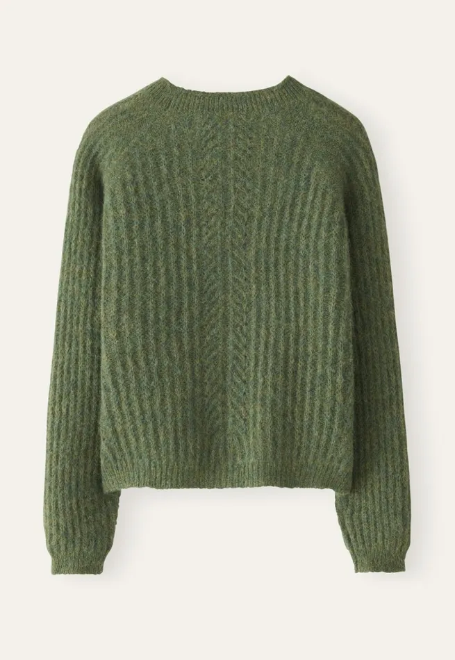 Women Round Neck Sweater Evergreen Poetry Fashion Sweaters