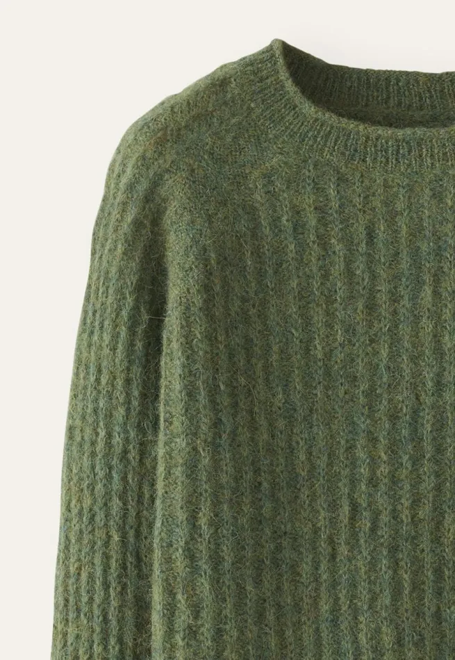 Women Round Neck Sweater Evergreen Poetry Fashion Sweaters
