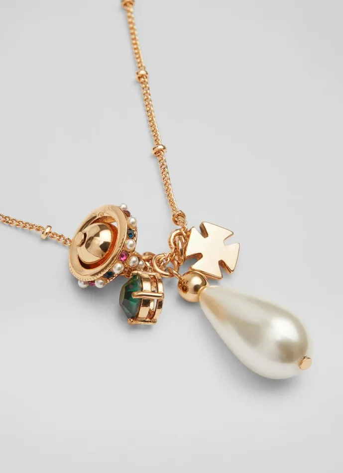 Women Royal Pearl And Crystal Embellished Necklace LKBennett Jewellery Women Royal Pearl And Crystal Embellished Necklace LKBennett Jewellery