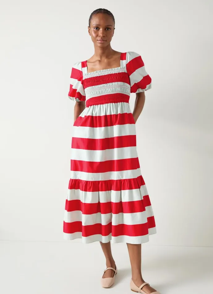 Women Ruby Stripe Print Dress Multi LKBennett Dresses Women Ruby Stripe Print Dress Multi LKBennett Dresses