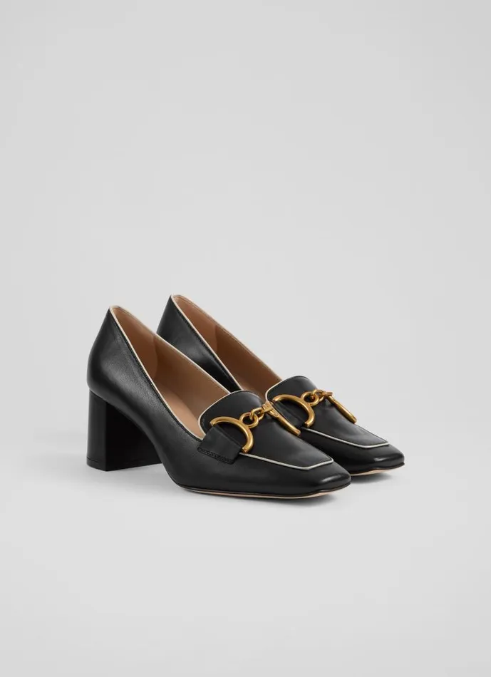 Women Samantha Black Leather SnaffleDetail Courts Black LKBennett Court Shoes Women Samantha Black Leather SnaffleDetail Courts Black LKBennett Court Shoes