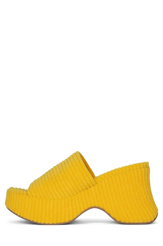 Women Sandal Jeffrey Campbell 6TEEN2 Pink Stripe Terrycloth