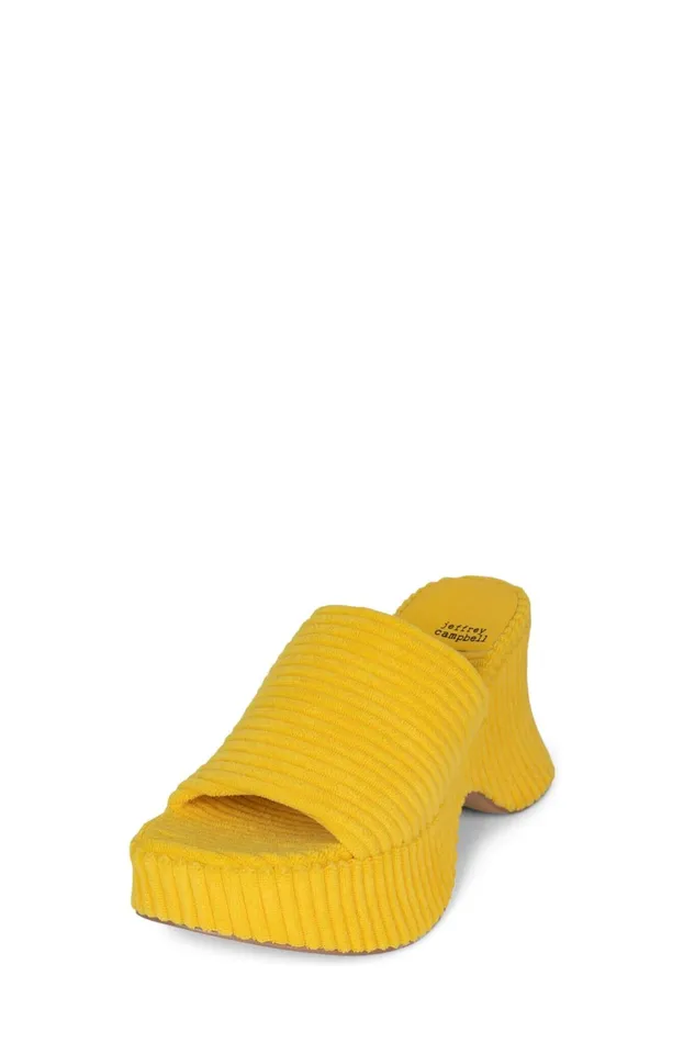 Women Sandal Jeffrey Campbell 6TEEN2 Pink Stripe Terrycloth