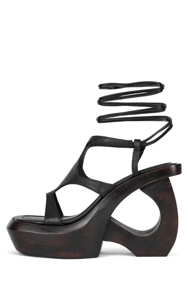 Women Sandal Jeffrey Campbell IDOLIZE Black Brown