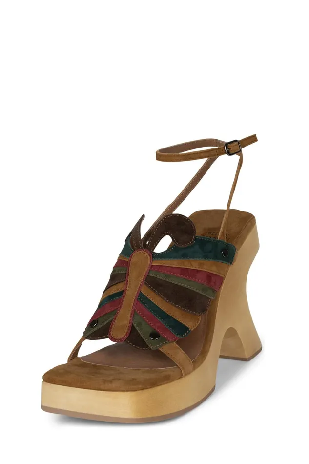 Women Sandal Jeffrey Campbell MORPHO Pink Lilac Suede Multi