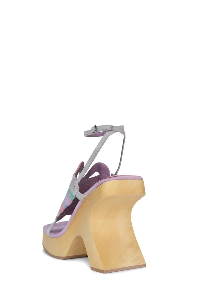 Women Sandal Jeffrey Campbell MORPHO Pink Lilac Suede Multi