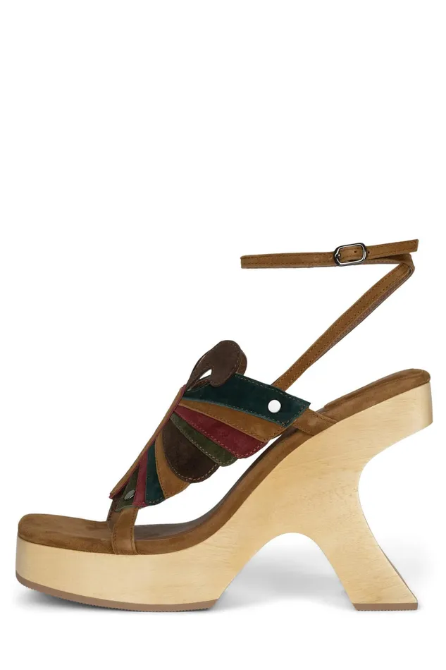 Women Sandal Jeffrey Campbell MORPHO Pink Lilac Suede Multi