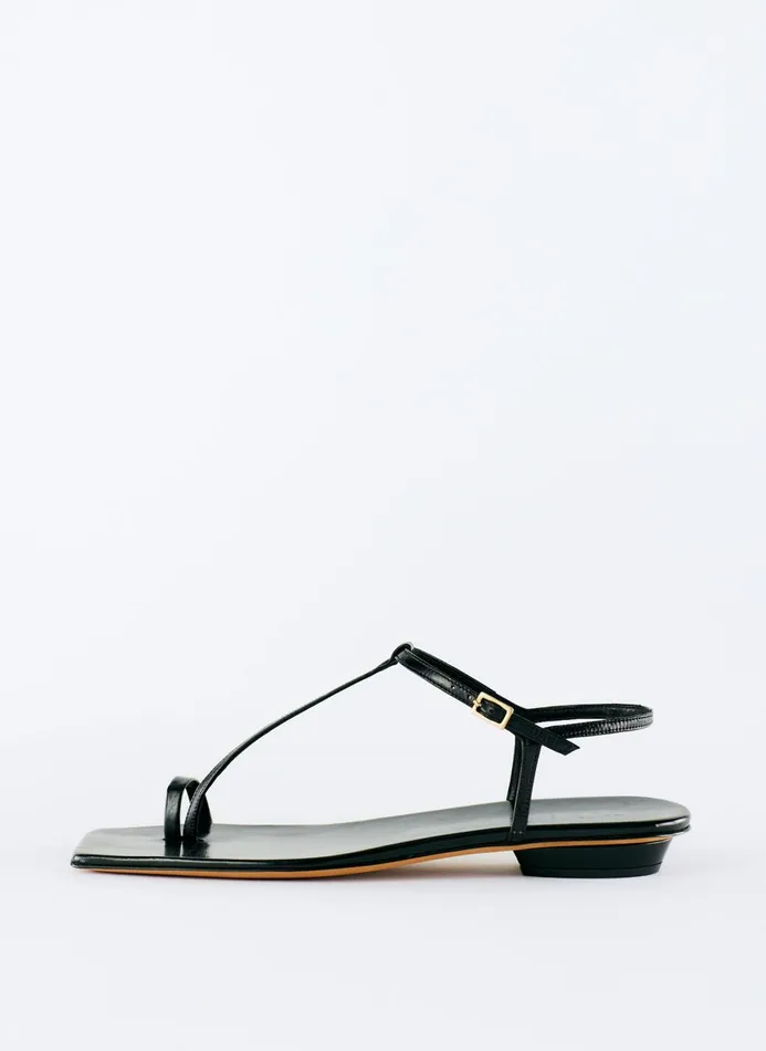 Women Sandals Tibi Barry Kidskin Sandal Black