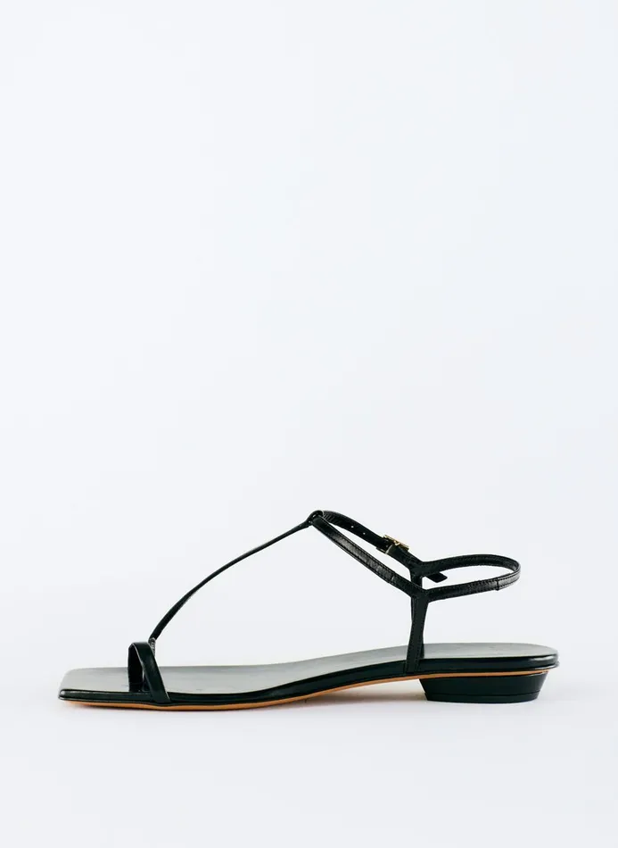 Women Sandals Tibi Barry Kidskin Sandal Black