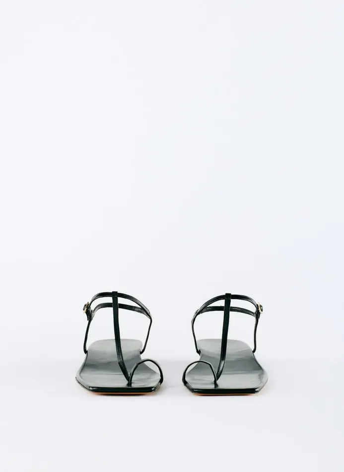 Women Sandals Tibi Barry Kidskin Sandal Black