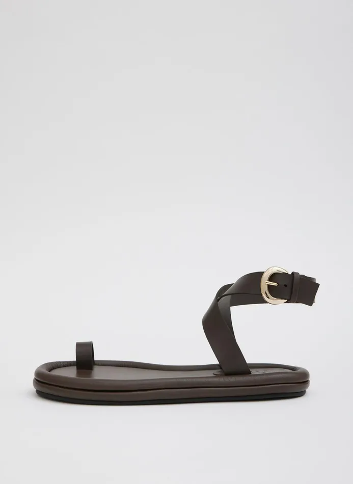 Women Sandals Tibi Dwayne Sandal Dark Brown