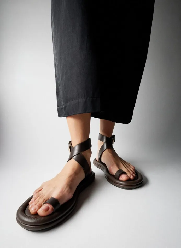 Women Sandals Tibi Dwayne Sandal Dark Brown