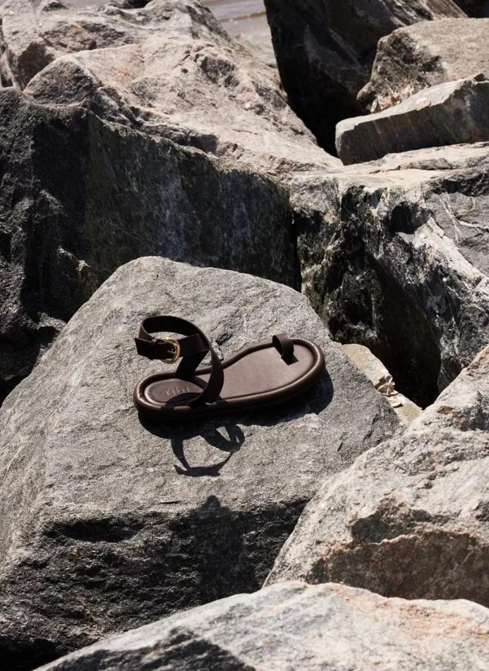 Women Sandals Tibi Dwayne Sandal Dark Brown