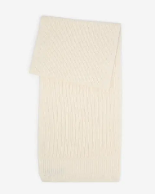 Women Scarves The Kooples Ecru Wool Scarf Ecru