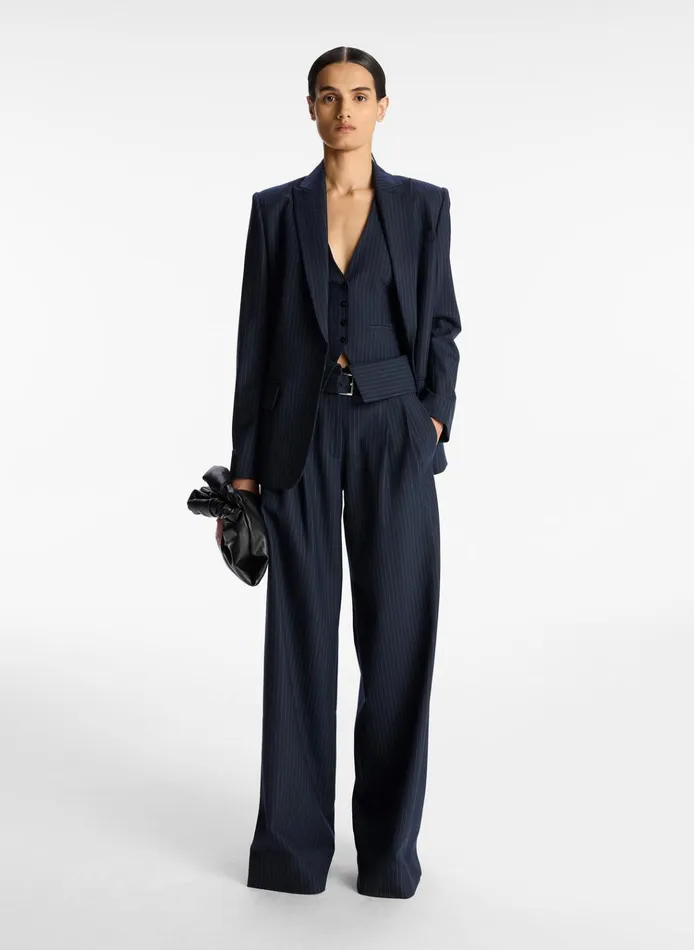 Women Sets ALC Emma Pinstripe Pant Navy