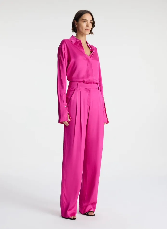 Women Sets ALC Fynn Satin Pant Disco Pink