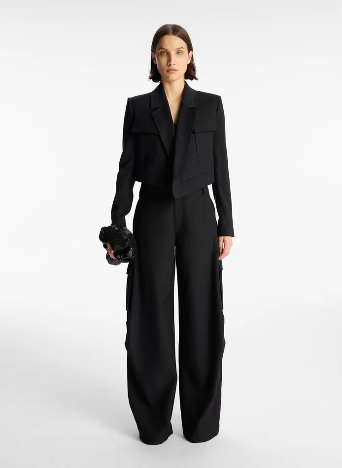 Women Sets ALC Reeve Cropped Jacket Black