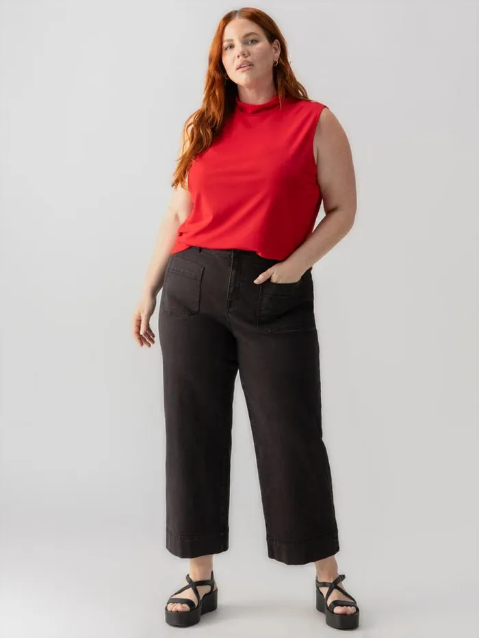 Women Shirred Neck Mesh Tank Cherry Red Inclusive Collection Sanctuary Clothing Sweaters and Cardis Women Shirred Neck Mesh Tank Cherry Red Inclusive Collection Sanctuary Clothing Sweaters and Cardis