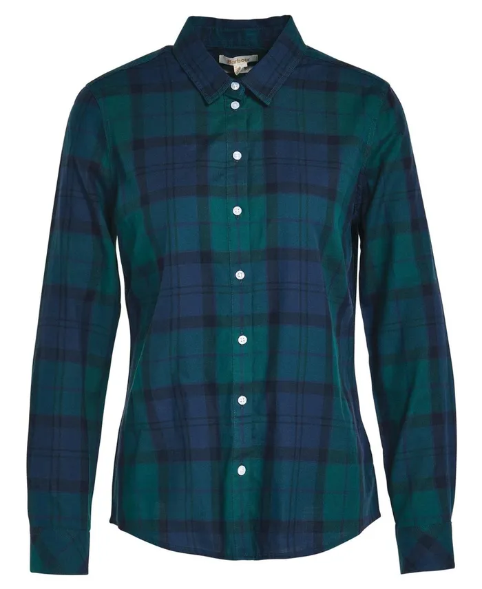 Women Shirts and Blouses Barbour Bredon Shirt Navy Tartan Women Shirts and Blouses Barbour Bredon Shirt Navy Tartan