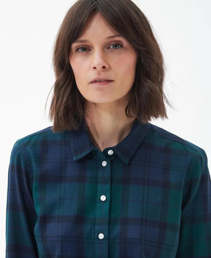 Women Shirts and Blouses Barbour Bredon Shirt Navy Tartan Women Shirts and Blouses Barbour Bredon Shirt Navy Tartan