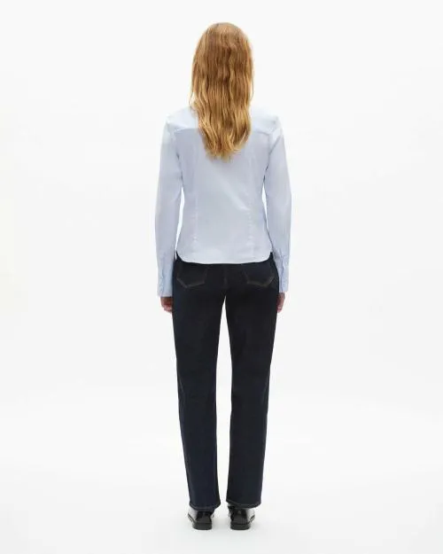 Women Shirts and Tops The Kooples Blue Poplin Shirt Light Blue