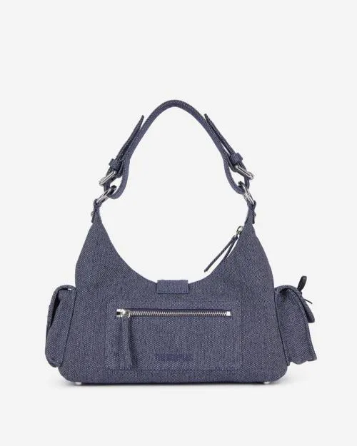 Women Shoulder Bags The Kooples Blue Denim Amelia Bag Used Rapiece