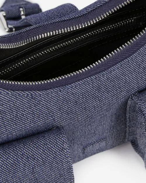 Women Shoulder Bags The Kooples Blue Denim Amelia Bag Used Rapiece