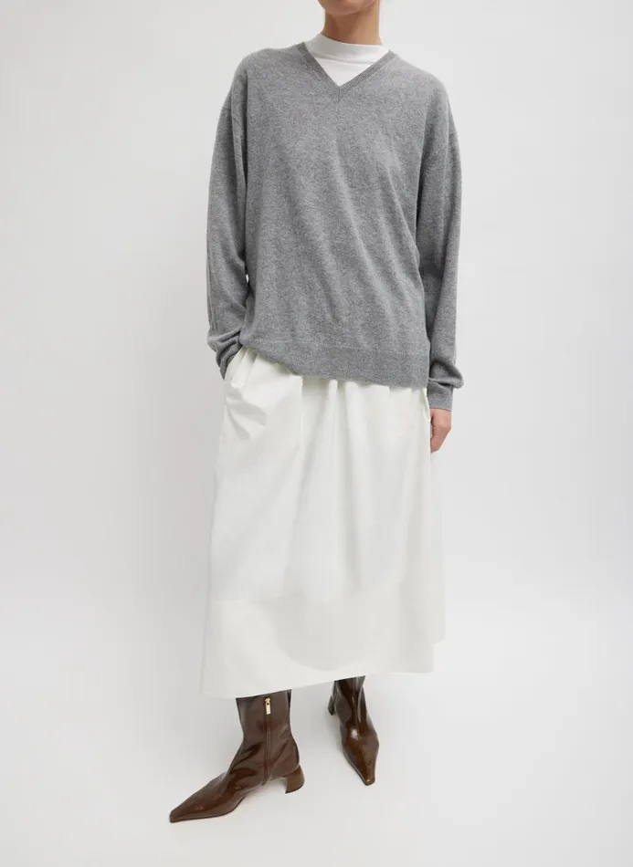 Women Skirts Tibi Nylon Pull On Full Skirt White