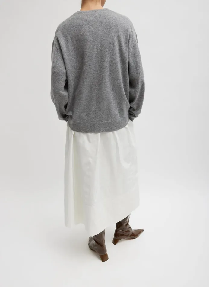 Women Skirts Tibi Nylon Pull On Full Skirt White