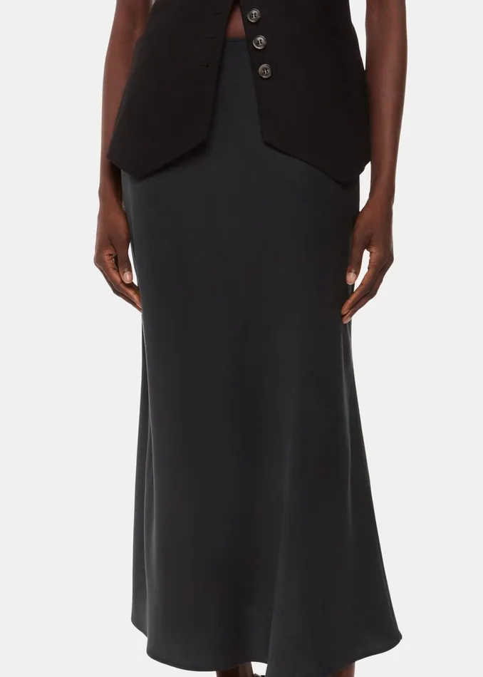 Women Skirts Whistles Black Louise Bias Cut Skirt