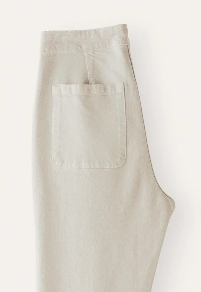 Women Slimfit Cropped Trousers Ecru Poetry Fashion Trousers and Shorts