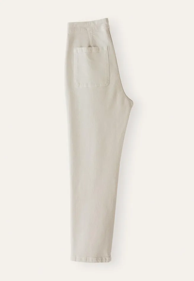 Women Slimfit Cropped Trousers Ecru Poetry Fashion Trousers and Shorts