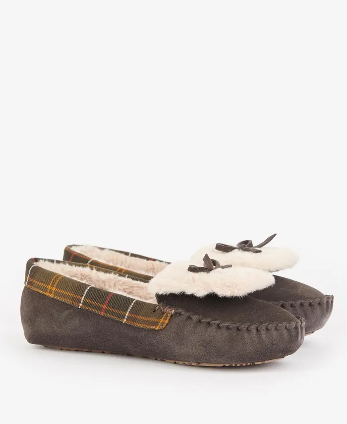 Women Slippers Barbour Darcie Slippers Choco Suedeclassic Women Slippers Barbour Darcie Slippers Choco Suedeclassic