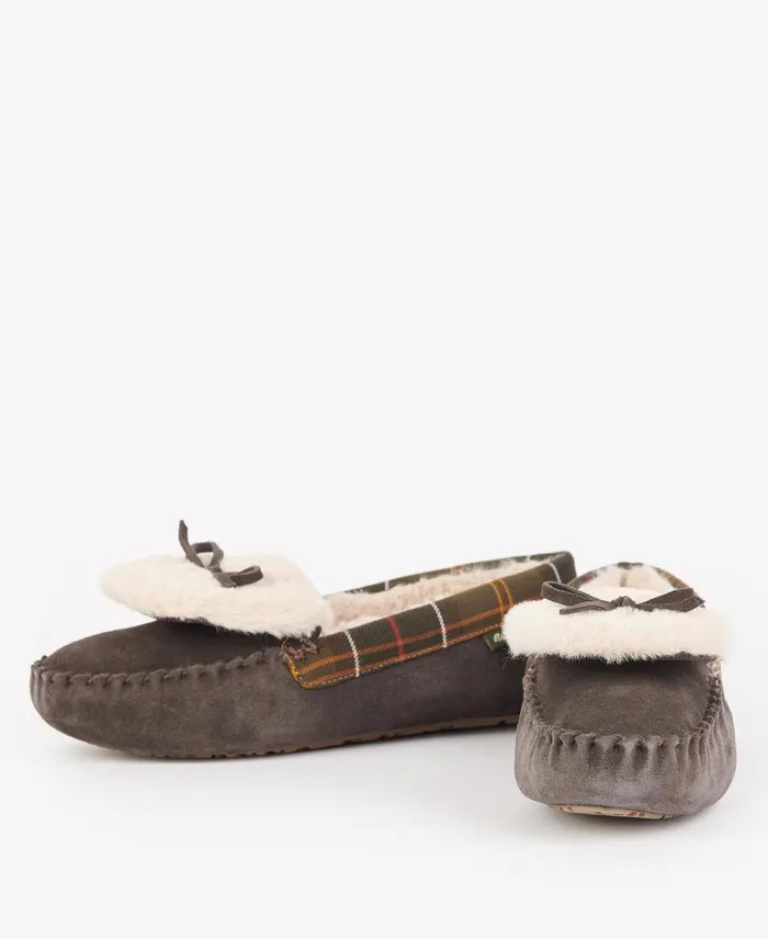 Women Slippers Barbour Darcie Slippers Choco Suedeclassic Women Slippers Barbour Darcie Slippers Choco Suedeclassic