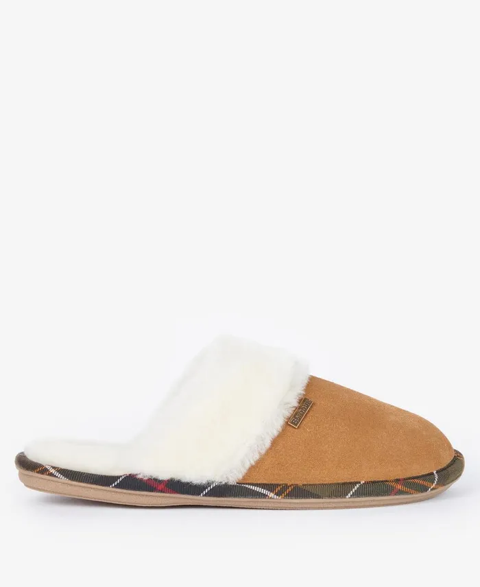 Women Slippers Barbour Ellery Mule Slippers Camel