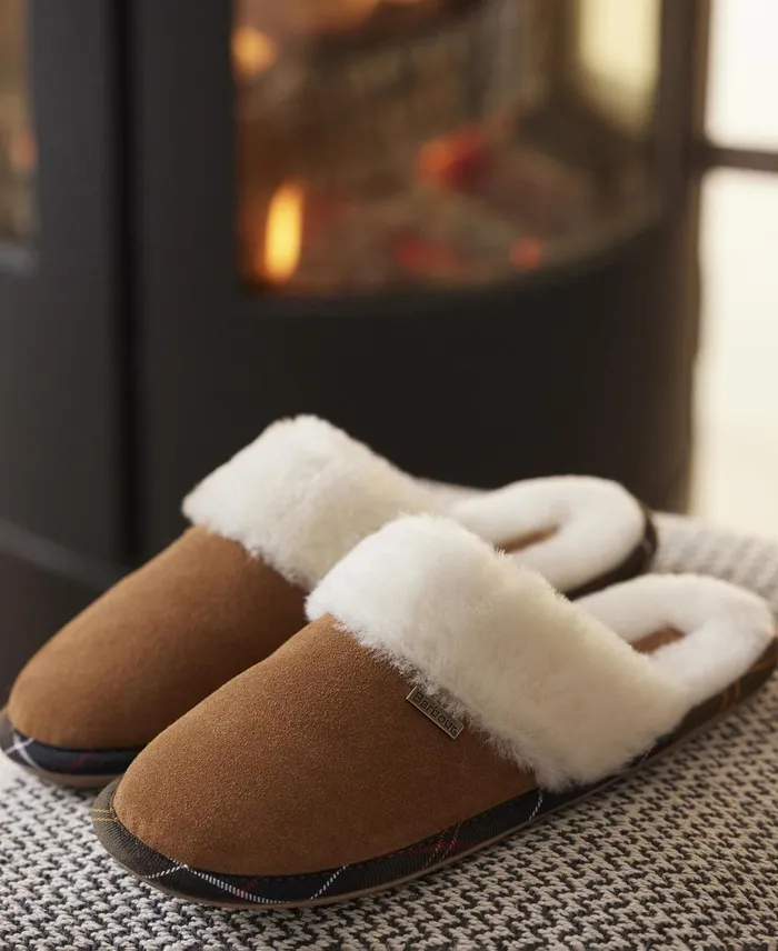 Women Slippers Barbour Ellery Mule Slippers Camel Women Slippers Barbour Ellery Mule Slippers Camel