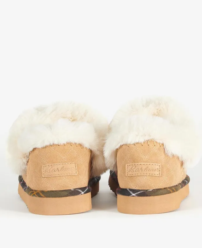 Women Slippers Barbour Nancy Slippers Choco Suede Women Slippers Barbour Nancy Slippers Choco Suede