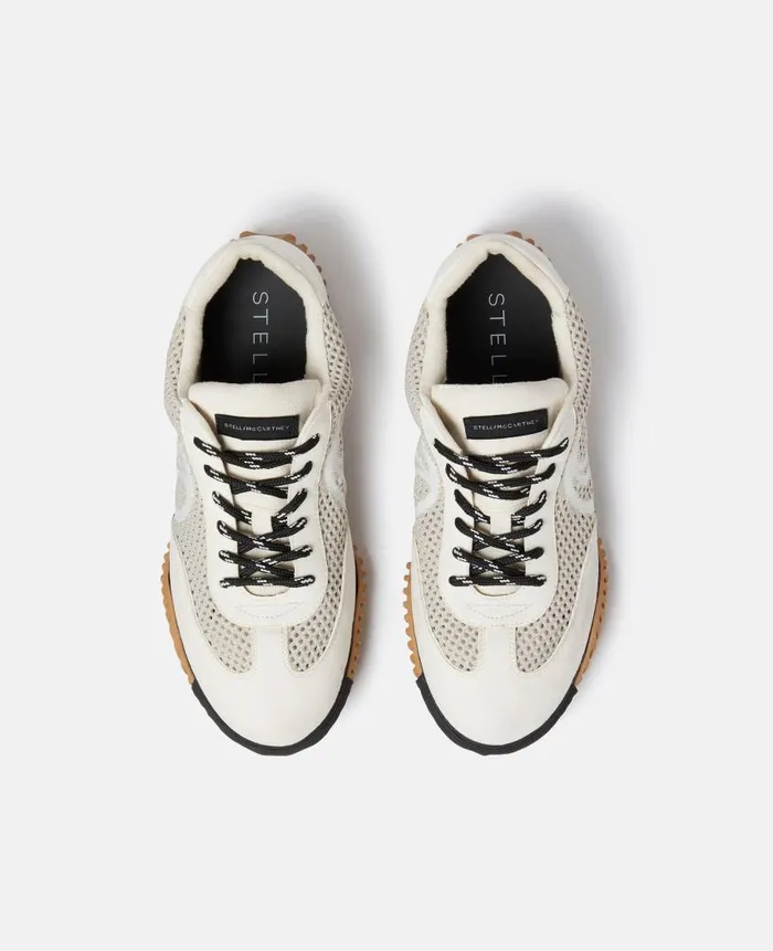 Women Sneakers Stella McCartney SWave Sport Mesh Paneled Sneakers Pure White