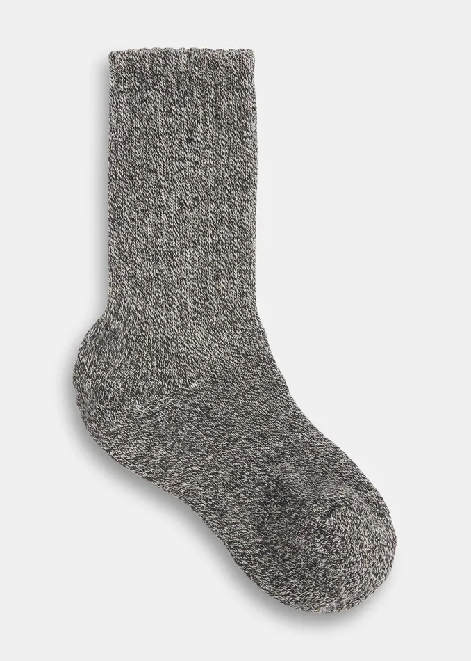 Women Socks and Tights Whistles Black Chunky Marl Socks