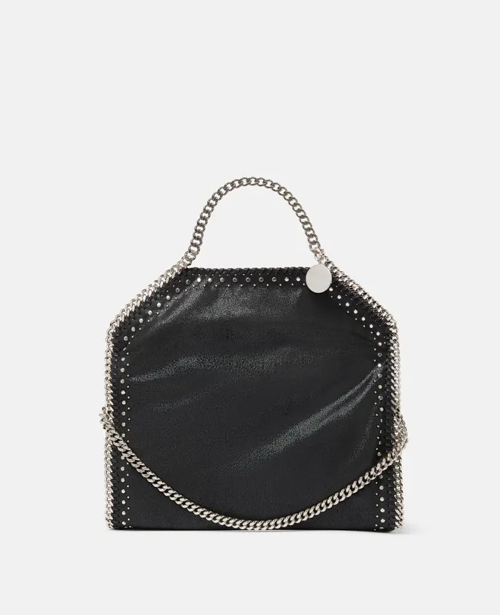 Women Stella Icons Stella McCartney Falabella FoldOver Tote Bag Pitch Black